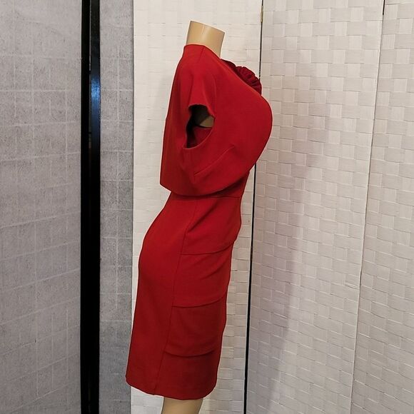 S.L.FASHIONS SLEEVELESS INVIBLE ZIPPER DOWN BACK DRESS - Picture 4 of 16